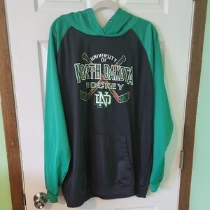 UND HOCKEY Green and Black Hoodie MEN'S SIZE XL